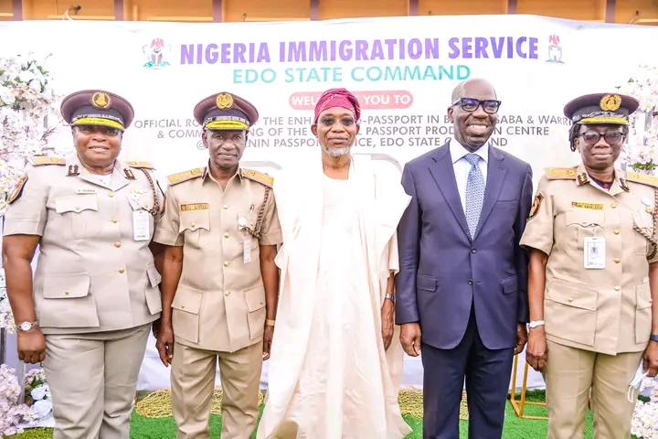 Obaseki, FG Launch Passport Production Centre, Enhanced e-Passport In Benin