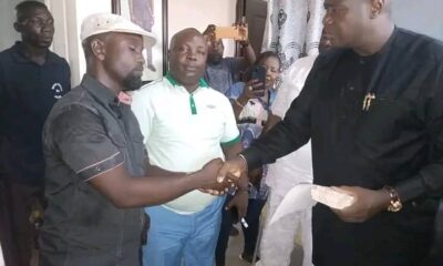 Ahwinahwi Presents Letter Of Commendation, Cash Gift To Brave Tanker Driver For Averting Catastrophe In Agbarho