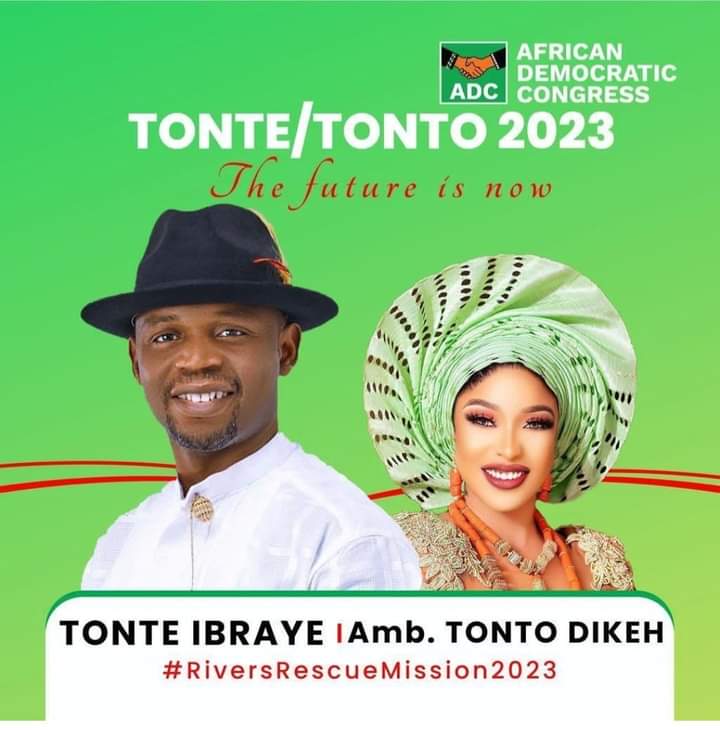 2023: Rivers ADC Guber Candidate Picks Tonto Dikeh As Running Mate