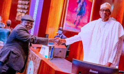 PHOTOS: President Buhari Swears-In Ariwoola as Acting Chief Justice Of Nigeria