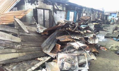 Fire Razes Down Residential Building In Warri