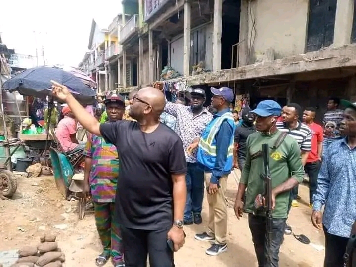 Gov. Soludo Marks More Shops In Onitsha Market For Demolition