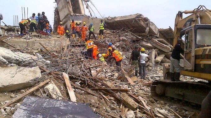 BREAKING: RCCG Building Collapses In Lagos