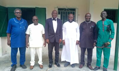 SKCOSA Felicitates With Father Amure Over Appointment As Principal Of SKC