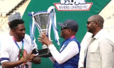 Wike Presents 2021/2022 NPFL Trophy To Rivers United FC