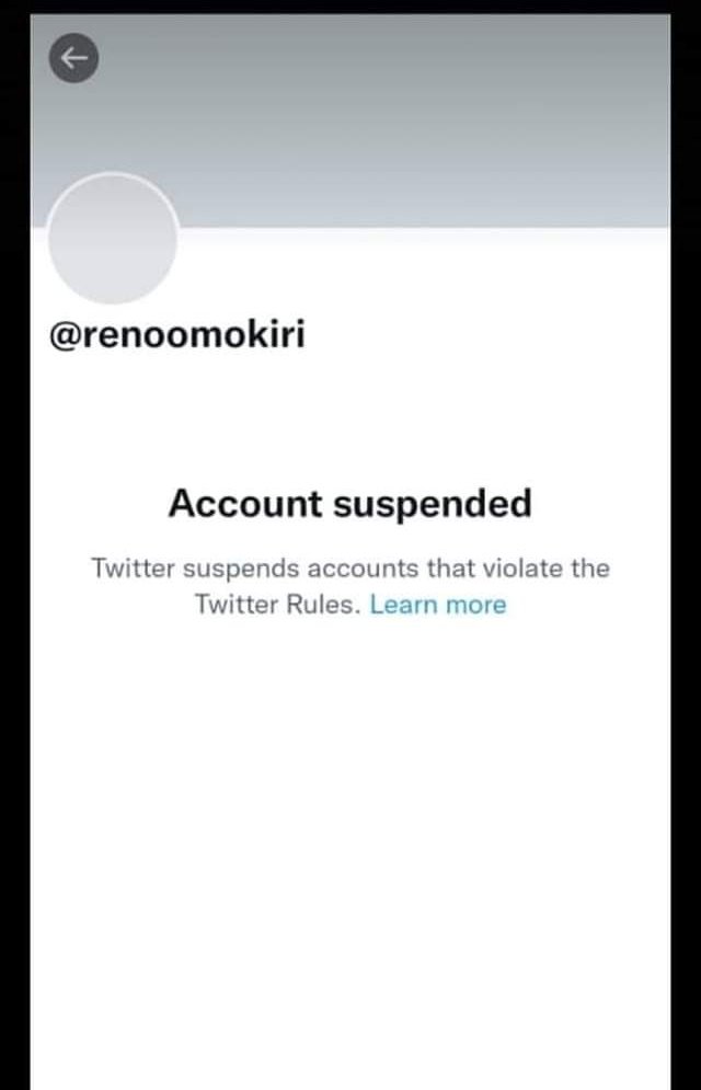 My Twitter Account Not Suspended --Reno Omokri