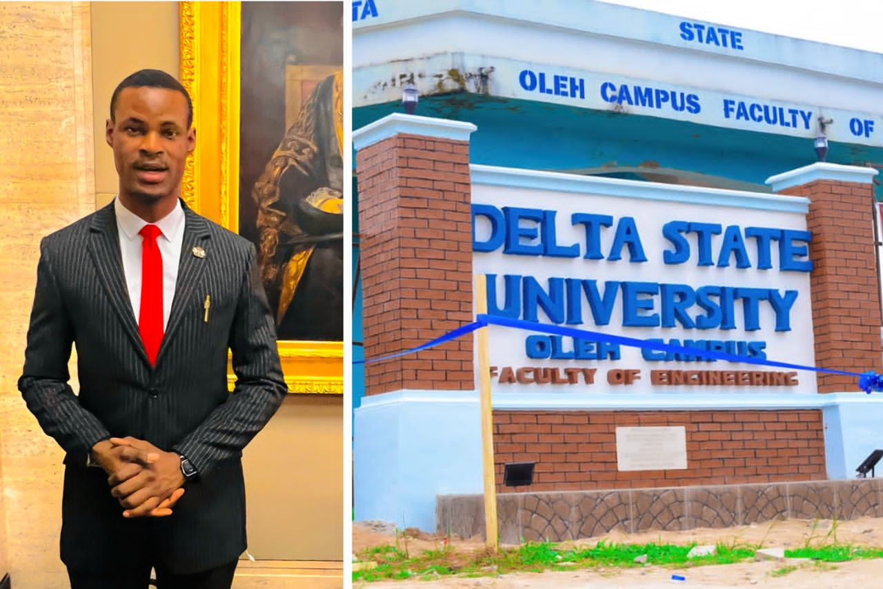 Oleh: Joy In Isoko, As Young DELSU Alumnus Erects Beautiful Architecture In Front Of Campus Gate