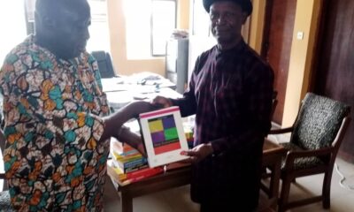 Ex-Student Donates Books To Former Department In DELSU