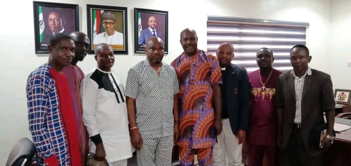 Ethiope East CAN Visits Education Commissioner, Chief Sunday