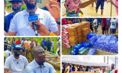 Olomu Donates Relief Materials And Cash Gifts To Flood Victims In Sagbama Local Government Area