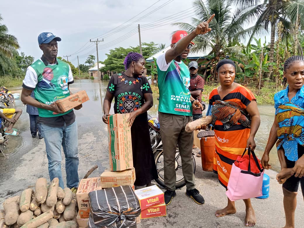 2023: Nesiama Visits Flood Victims, Donate Relief Materials In Delta