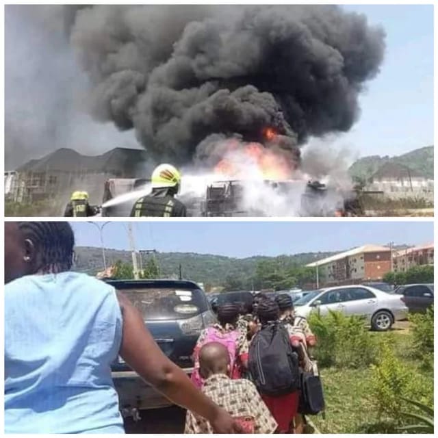 Diesel Tanker Explodes Near Kingdom Heritage School In Abuja