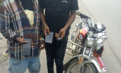 Warri-Sapele Road: Police Arrest Two With Phones Stolen In Sapele, Oghara