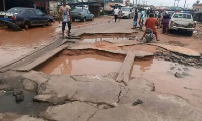 Flood: Gully Erosion Cuts Oleh-Irri Road As Residents Groan Over Restriction Of Movement