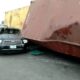 Driver Dies As Container Falls On Vehicles In Lagos
