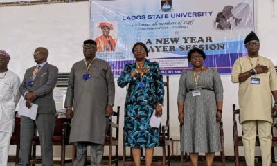 LASU VC Charges Members Of Staff On Teamwork, Hardwork At New Year Prayer Prtogramme