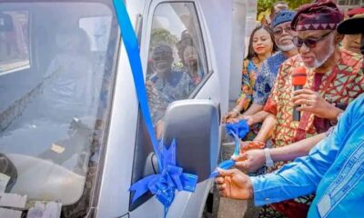 Gov Akeredolu Inaugurates New Refrigerated Van For Meat Dealers In Ondo