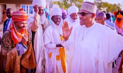 President Buhari Arrives Katsina For Presidential Elections