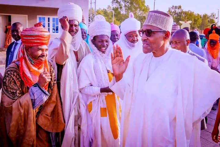 President Buhari Arrives Katsina For Presidential Elections