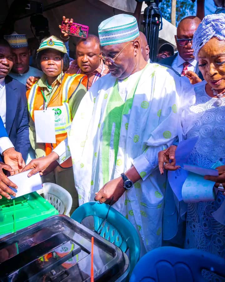 2023 Polls: Atiku Votes, Says He’s Confident Of Victory