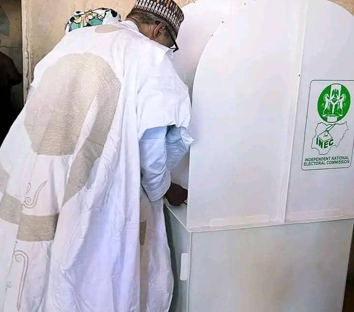 #NigeriaElections2023: Buhari Votes In Katsina