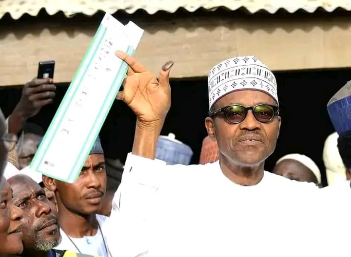 President Buhari Says "I Voted For Asiwaju Bola Ahmed Tinubu