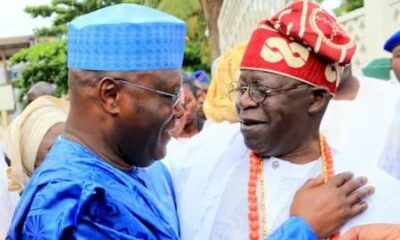 Tinubu Visits Atiku After INEC Issued Him Certificate Of Return As President-Elect