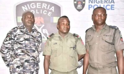 REVEALED: Names, Faces Of Nigerian Policemen Who Repeatedly Flogged, Slapped Man On Port Harcourt Road In Viral Video