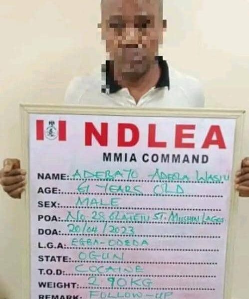NDLEA Arrests Saudi-bound Widower, Divorcee At Lagos Airport With 14.4kg Cocaine