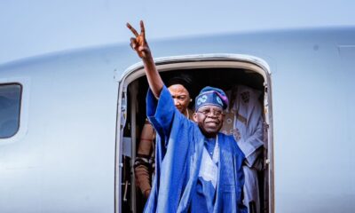 President-elect Tinubu Returns Home, Says "I'm Ready For The Task Ahead"