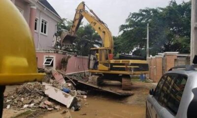 Lagos Demolishes 13 Illegal Buildings On Pipeline Along Airport Road