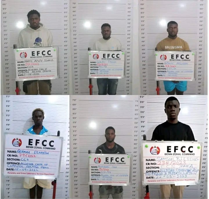 Court Sends Six Internet Fraudsters To Jail In Benin City