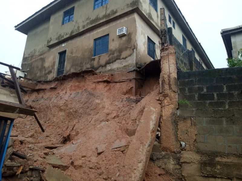 2 Siblings Die After Fence Collapses On Apartment In Lagos