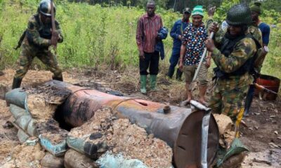 Army, Others Uncover Major Illegal Oil Refining Site In Ughelli