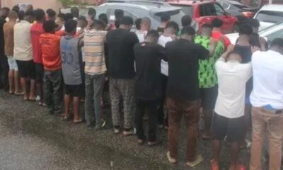 Just In: EFCC Bursts Internet Fraudsters Hideout In Abraka, Picks 52 Suspects, Recover 10 Exotic cars
