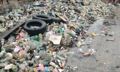 Depressed Residents Barricade Warri/Sapele Road With Canal Dugouts