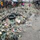 Depressed Residents Barricade Warri/Sapele Road With Canal Dugouts