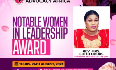 POLWO Cleric, Edith Obuks Emerges Notable Women In Leadership Award