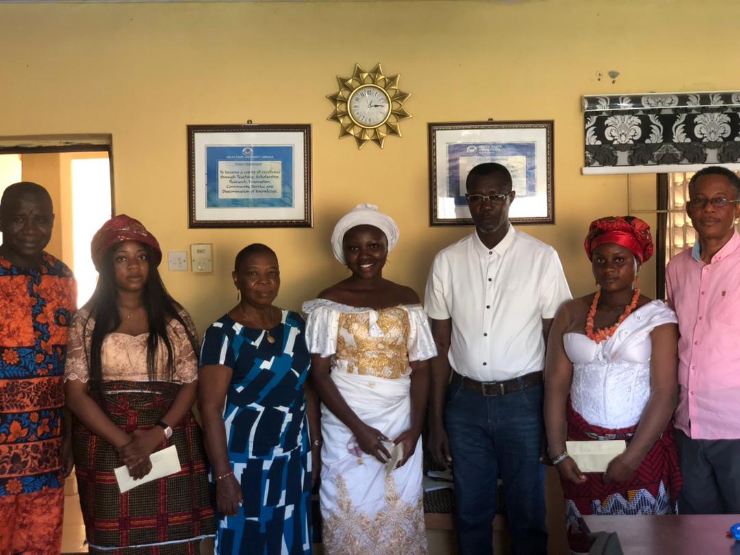 Diffre-Odiete Presents N60,000 Research Grant To Three BA Linguistics/Urhobo Students