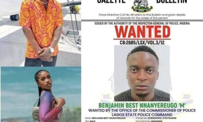 Lagos Police Declare Man Wanted Over Alleged Murder Of 21-Year-Old Lover