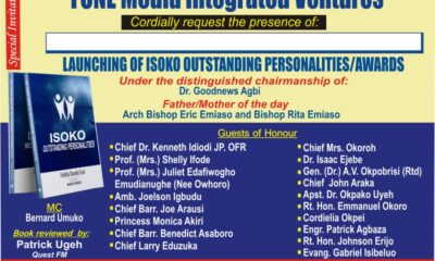 Isoko Mirror Newspaper To Hold 'Delta Pillar Of Development Awards' Nov. 3