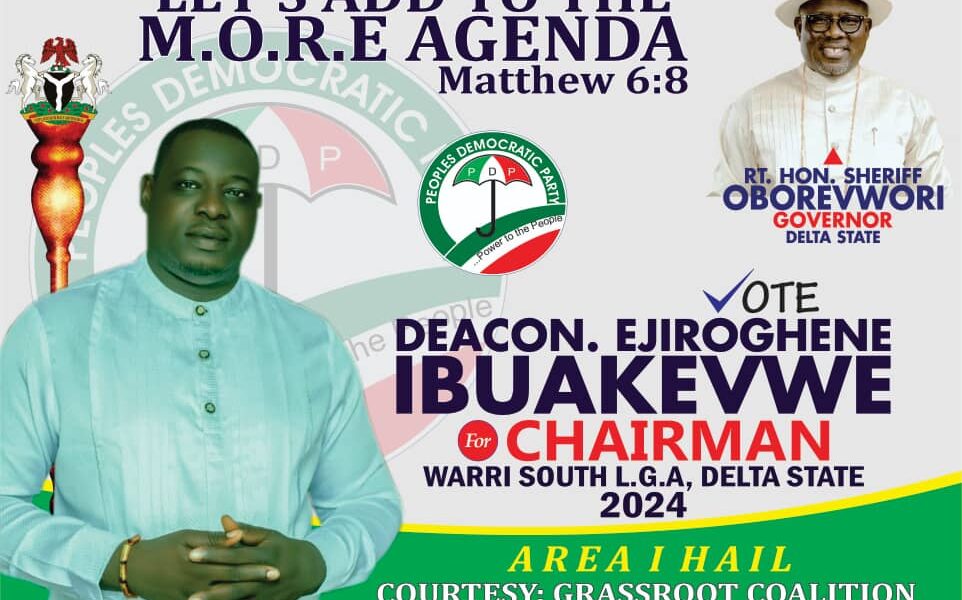 Ibuakevwe Promises To Add Value To Oborevwori MORE Agenda
