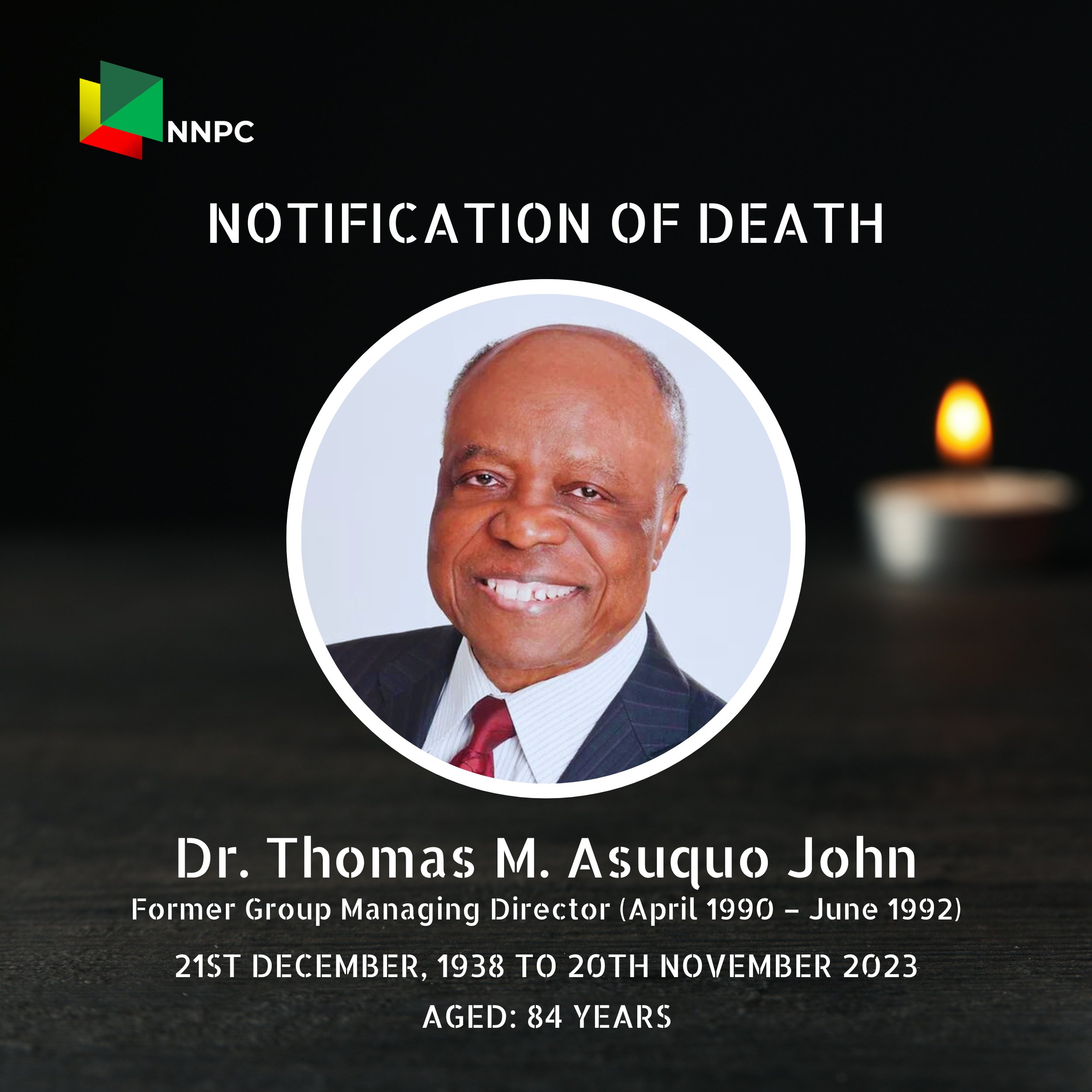 Former NNPC GMD, Thomas John, Is Dead