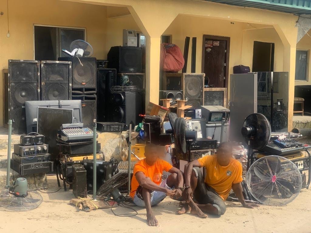 Delta Police Arrest Notorious Robbers Who Break Into Churches At Night To Steal Musical Instruments