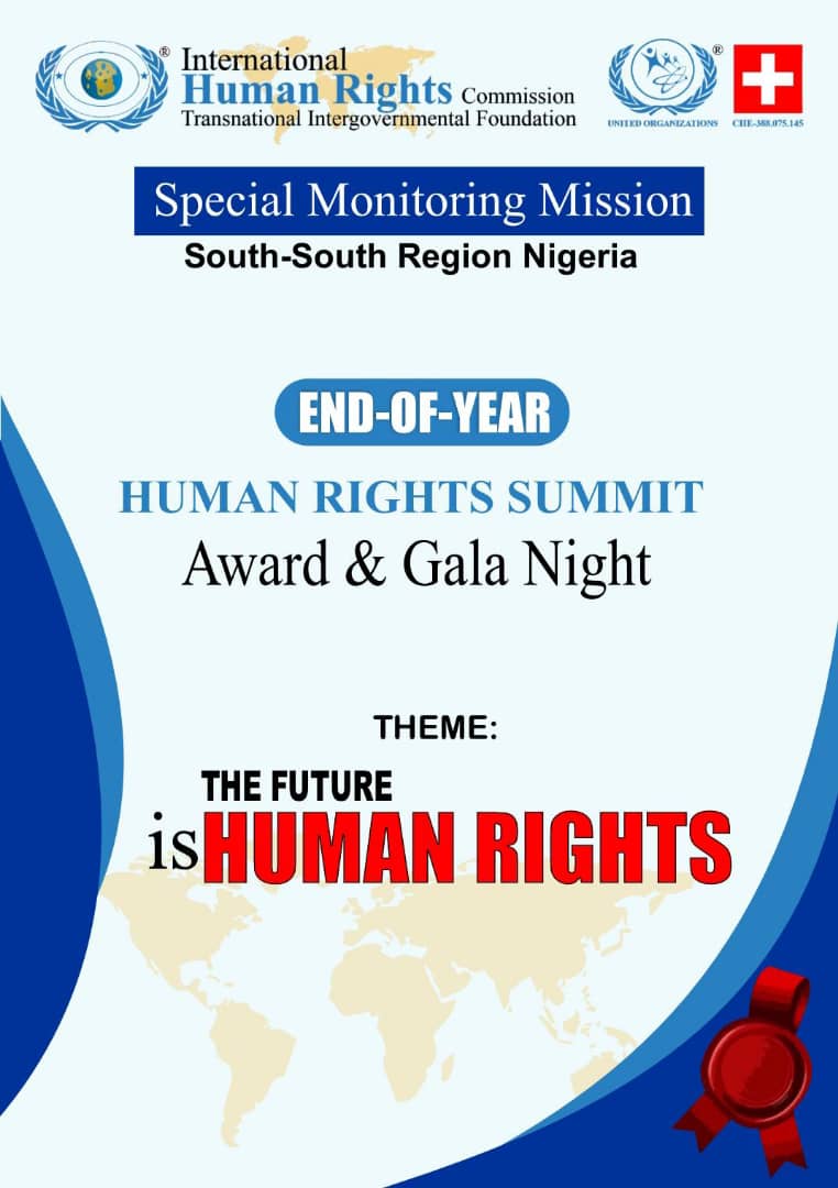End-of-Year: IHRC SMM To Hold Human Rights Summit, Award Banquet In Delta