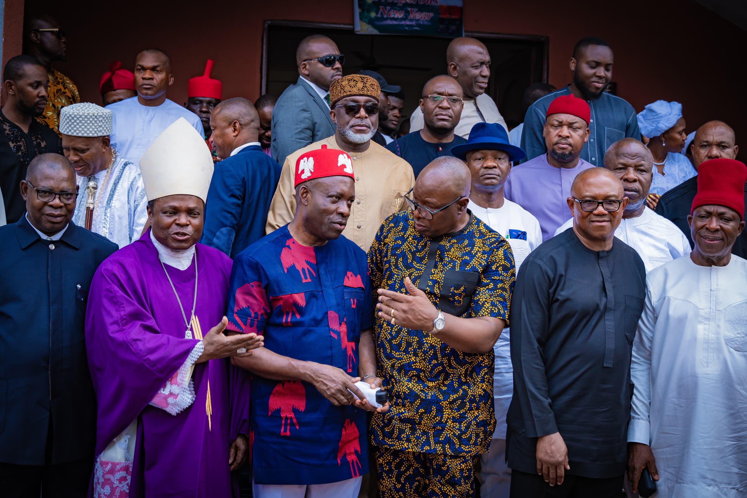 Soludo Attends Funeral Mass Of Chief Ukeji, Calls For Proper Implementation Of Anambra Burial Law