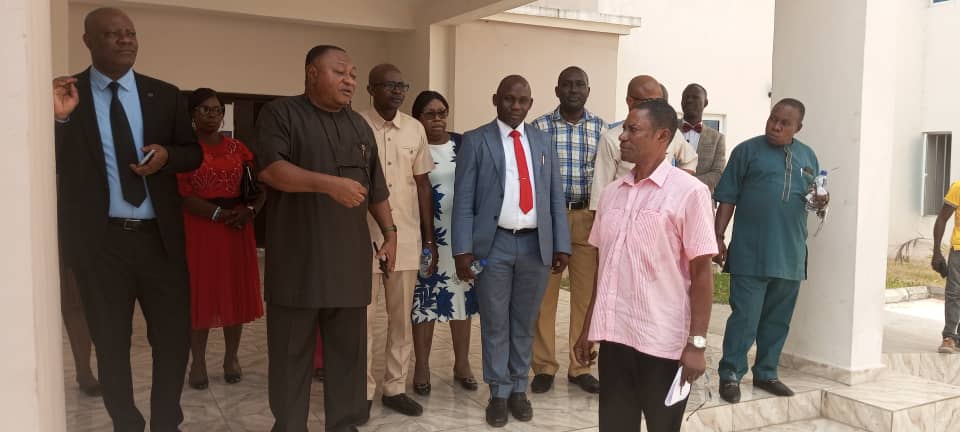 Egwunyenga Inspects Facilities At Newly Completed Faculty Of Management Science