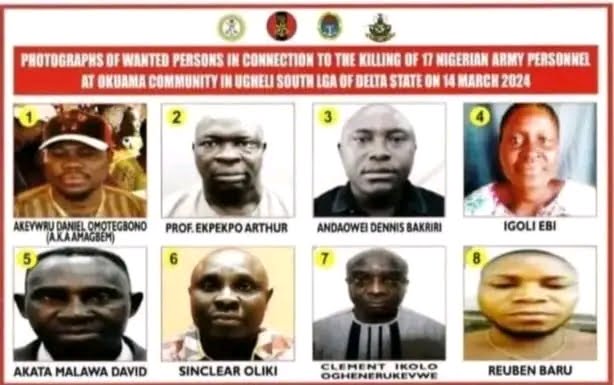 Okuama: Military Declares Delta Monarch, Professor Ekpekpo, Six Others Wanted