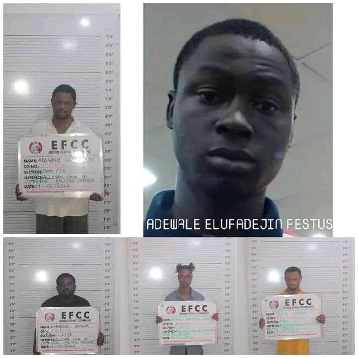 Court Jails Five Internet Fraudsters In Benin City