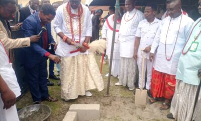 Orosuen Preaches Peace, Lays Foundation Stone Of Chapel